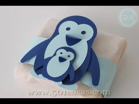 Como hacer pingüinos de cartulina - YouTube Como hacer pingüinos de cartulina - YouTube
