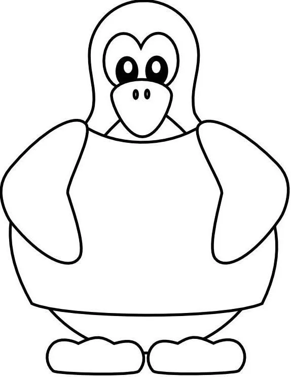 Pinguino para dibujar - Imagui