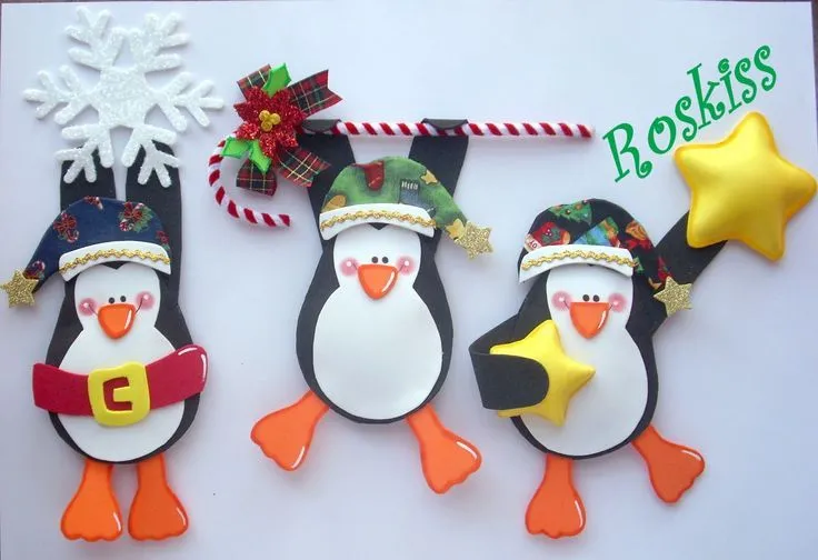 pinguinos en foamy | Manualidades/Goma eva/Foami | Pinterest ...