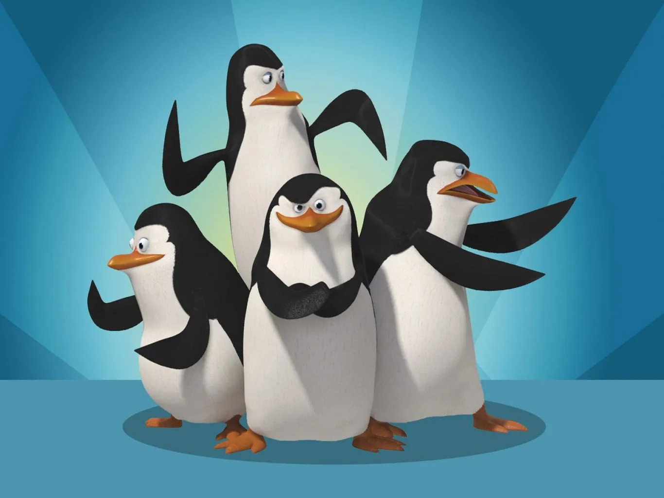 Los Pingüinos de Madagascar(caricatura)