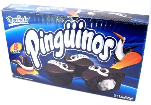 Pinguinos Marinela - Cream Filled Chocolate Cup Cakes - 8 ...