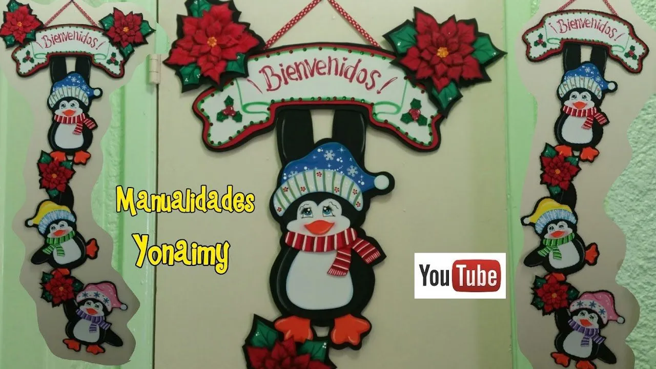 PINGUINOS NAVIDEÑOS CON NOCHEBUENAS HECHO CON FOAMY O GOMA EVA - YouTube PINGUINOS NAVIDEÑOS CON NOCHEBUENAS HECHO CON FOAMY O GOMA EVA - YouTube