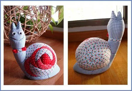 piniblú: Caracol de patchwork