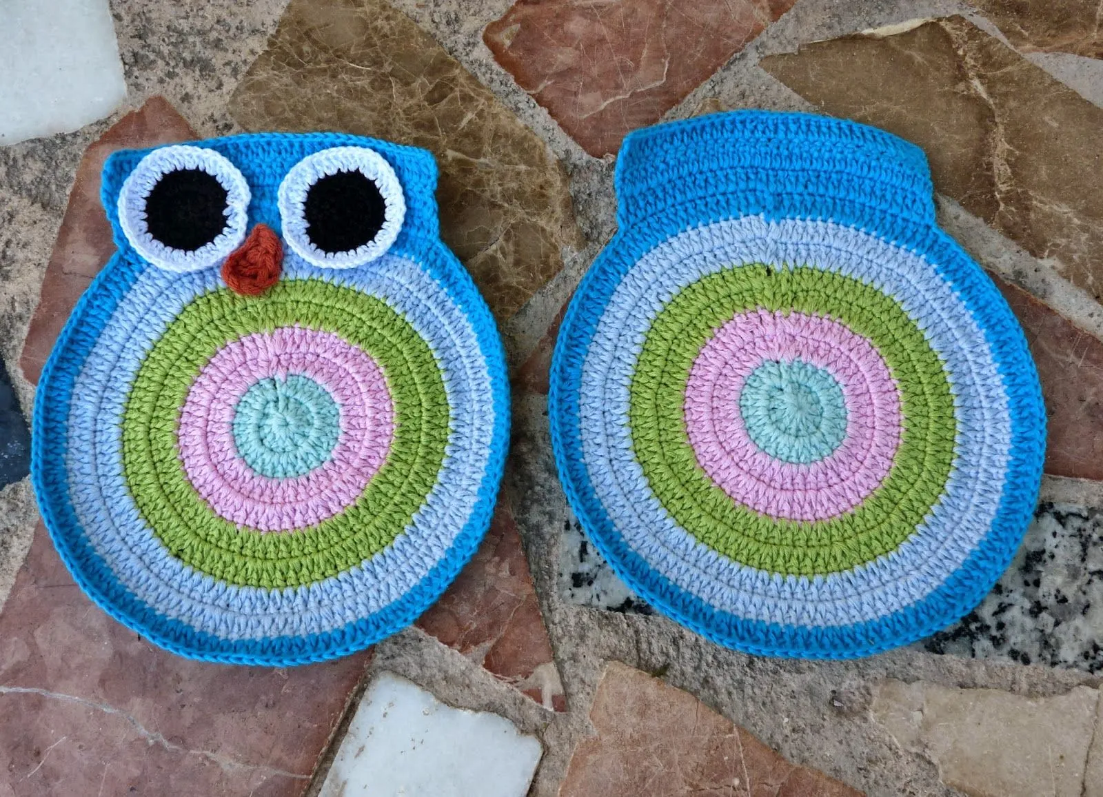 MIS PINITOS EN CROCHET.: BOLSO BÚHO.