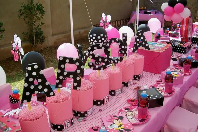 Pink & Black Minnie Mouse Party" by Treasures and Tiaras Kids ... Pink & Black Minnie Mouse Party" by Treasures and Tiaras Kids ...