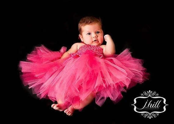 Pink / Fuchsia Tutu Dress Tutu Baby Tutu Tutu por houseoftutus