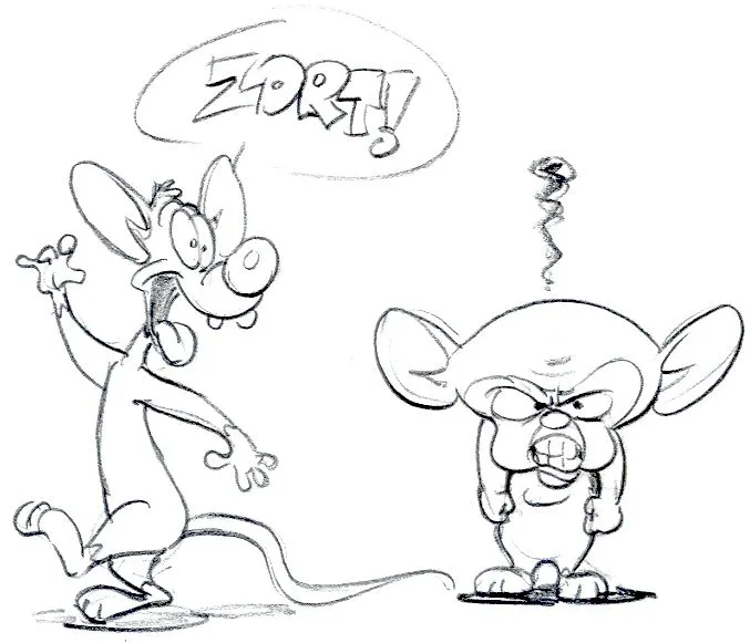 Pinky y Cerebro para dibujar pintar colorear e imprimir - colorearrr