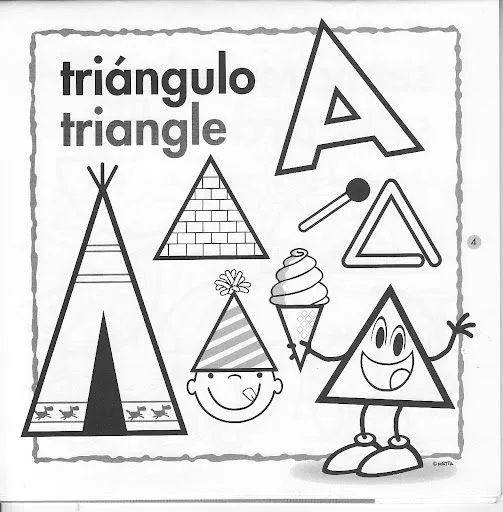 PINTA Y APRENDE LAS FIGURAS GEOMETRICAS EN INGLES PINTA Y APRENDE LAS FIGURAS GEOMETRICAS EN INGLES