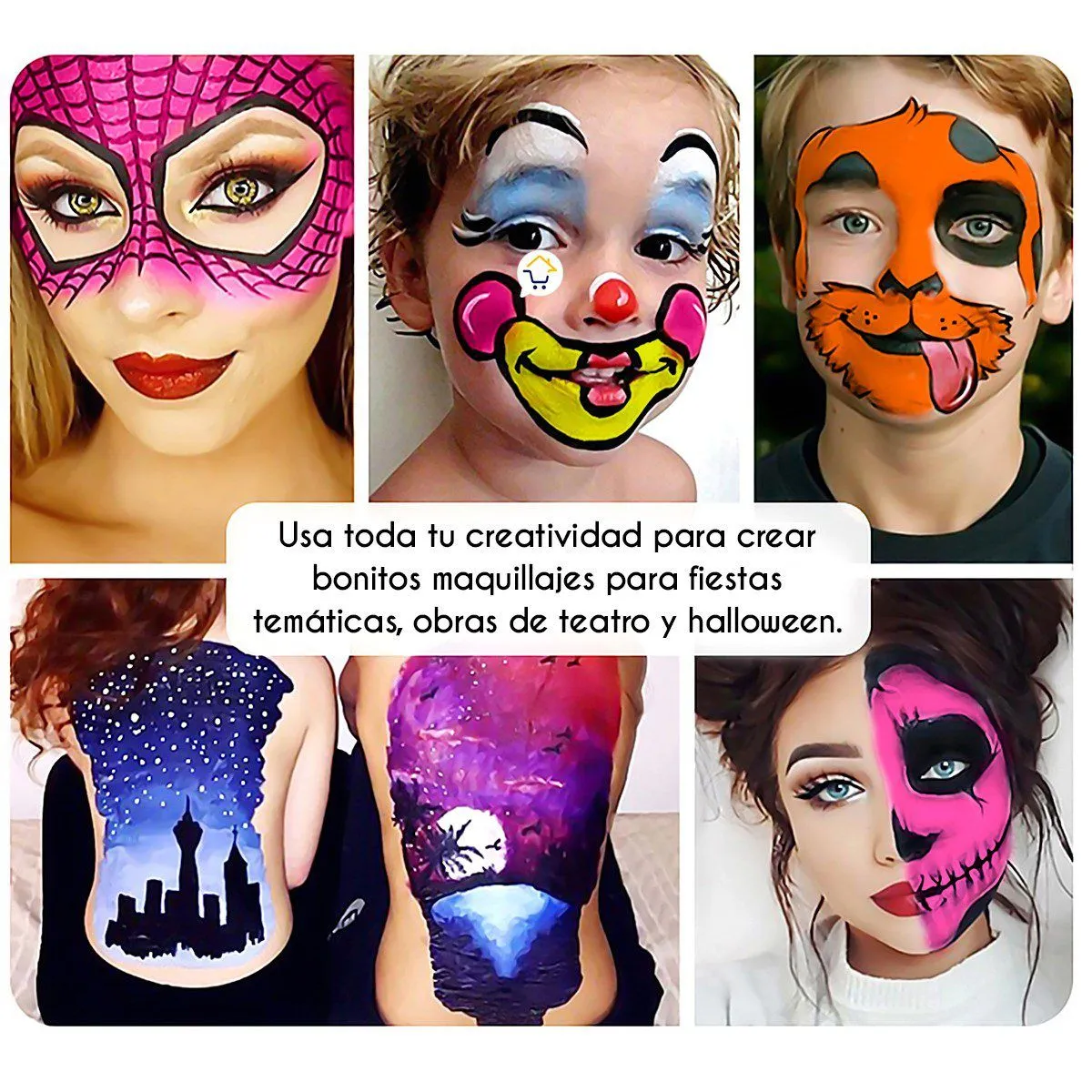 Pinta Caritas Maquillaje Halloween Fiestas 8 Colores NA080 – Cómpralo en casa Pinta Caritas Maquillaje Halloween Fiestas 8 Colores NA080 – Cómpralo en casa