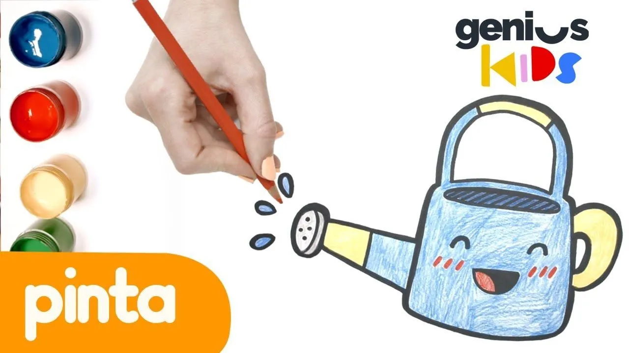 Pinta y colorea tu huerto | Videos para niños | Tomates, regadera, limonero - YouTube Pinta y colorea tu huerto | Videos para niños | Tomates, regadera, limonero - YouTube