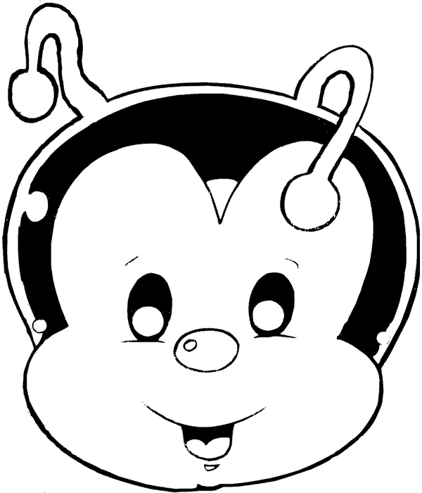 De caretas de animales para colorear - Imagui