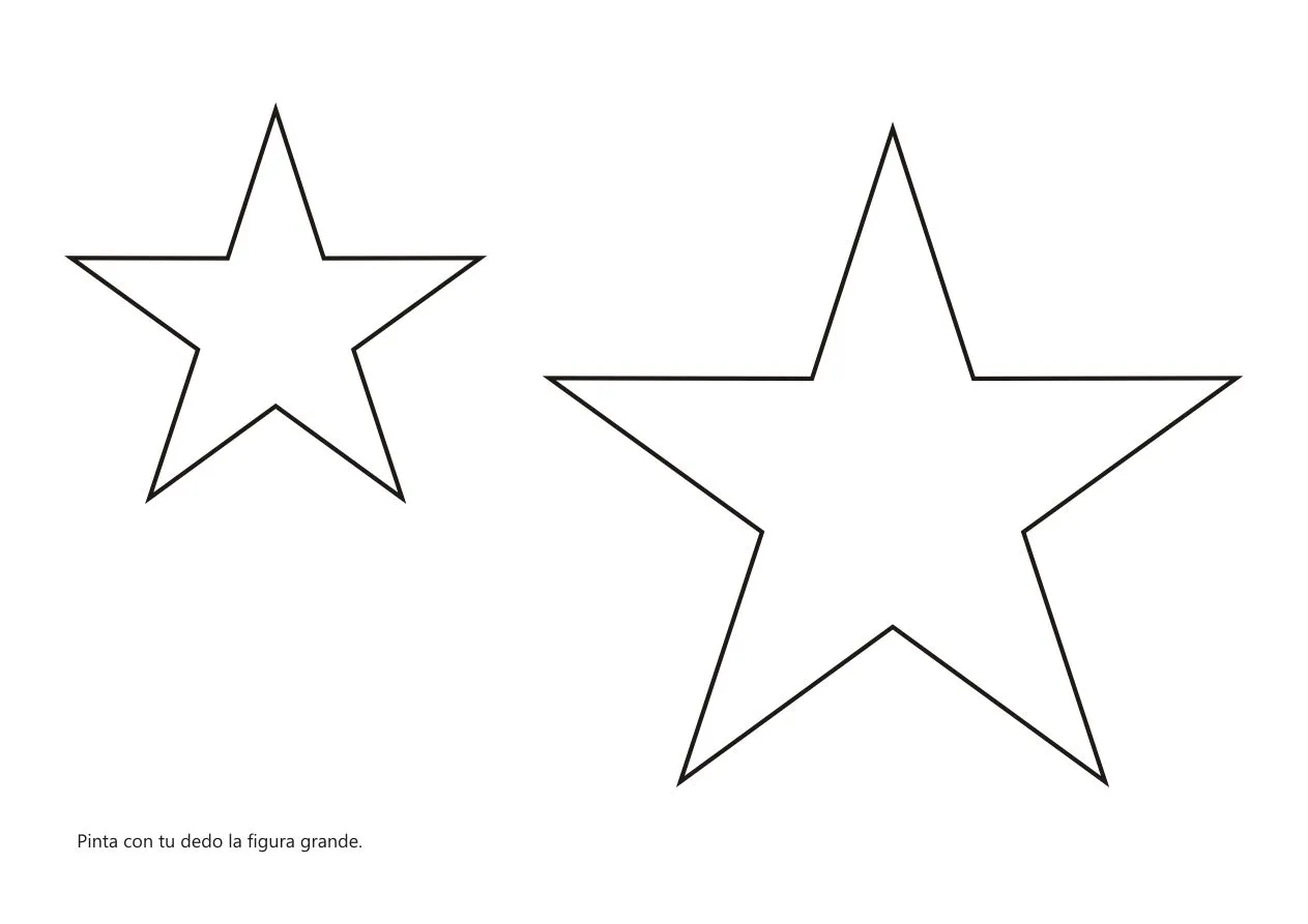 Pinta con tu dedo el dibujo de la estrella mas grande | Dibujos de estrellas, Dibujos, Estrellas Pinta con tu dedo el dibujo de la estrella mas grande | Dibujos de estrellas, Dibujos, Estrellas