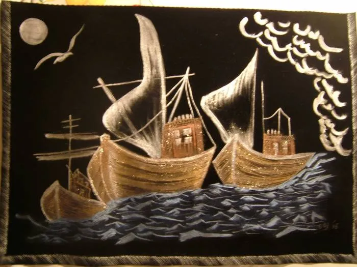 La Pinta, La Niña y La Santa María Teresa Sánchez A. - Artelista.com La Pinta, La Niña y La Santa María Teresa Sánchez A. - Artelista.com