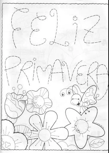 PINTA LA PRIMAVERA DIBUJOS PARA COLOREAR