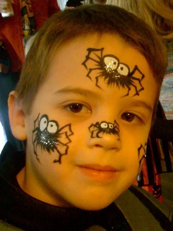 pintacaritas de arañas | Face painting halloween, Spider face painting, Face painting pintacaritas de arañas | Face painting halloween, Spider face painting, Face painting