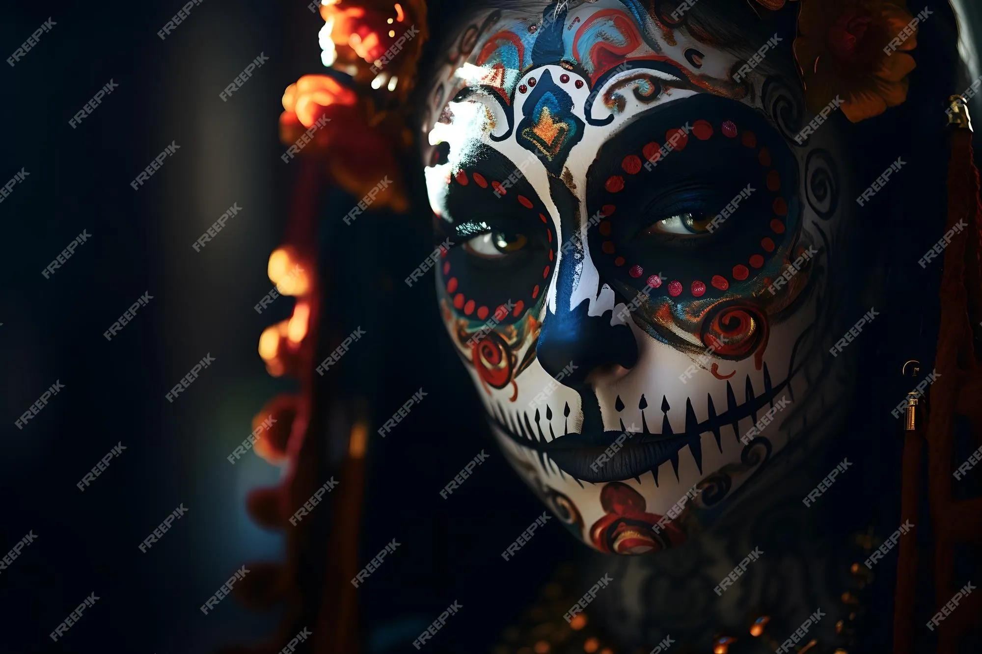 Pintacaritas catrina maquillar calaverita de azucar dias de los muertos day of the dead | Foto Premium Pintacaritas catrina maquillar calaverita de azucar dias de los muertos day of the dead | Foto Premium