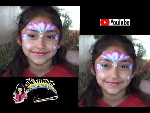 COMO PINTAR MARIPOSAS ( FACEPAINTING) . - YouTube COMO PINTAR MARIPOSAS ( FACEPAINTING) . - YouTube