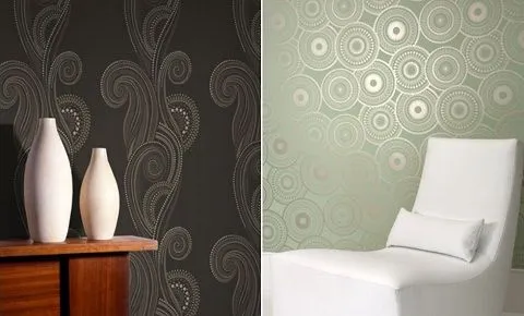 Paredes pintadas o papel pintado?