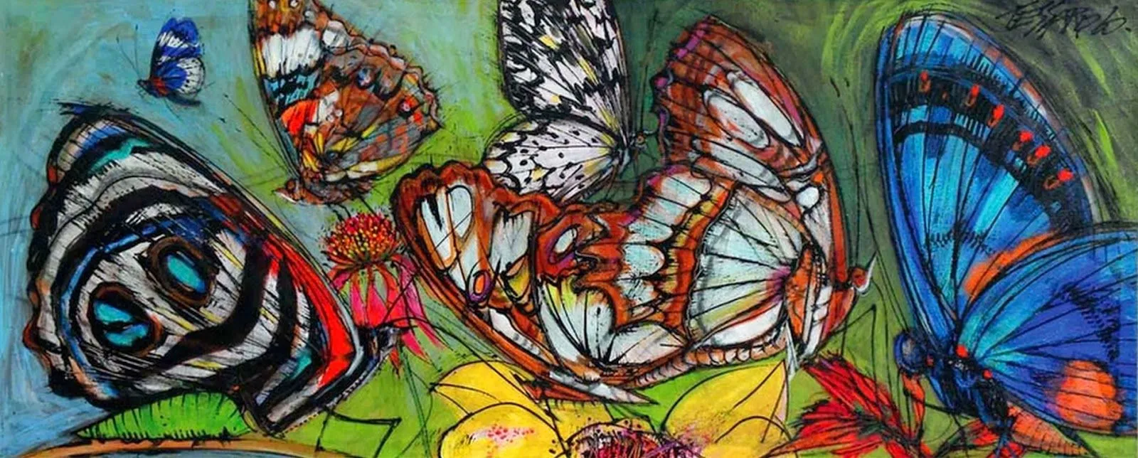Pintados a Mano Mariposas al Óleo | Bodegones y Paisajes Cuadros ... Pintados a Mano Mariposas al Óleo | Bodegones y Paisajes Cuadros ...