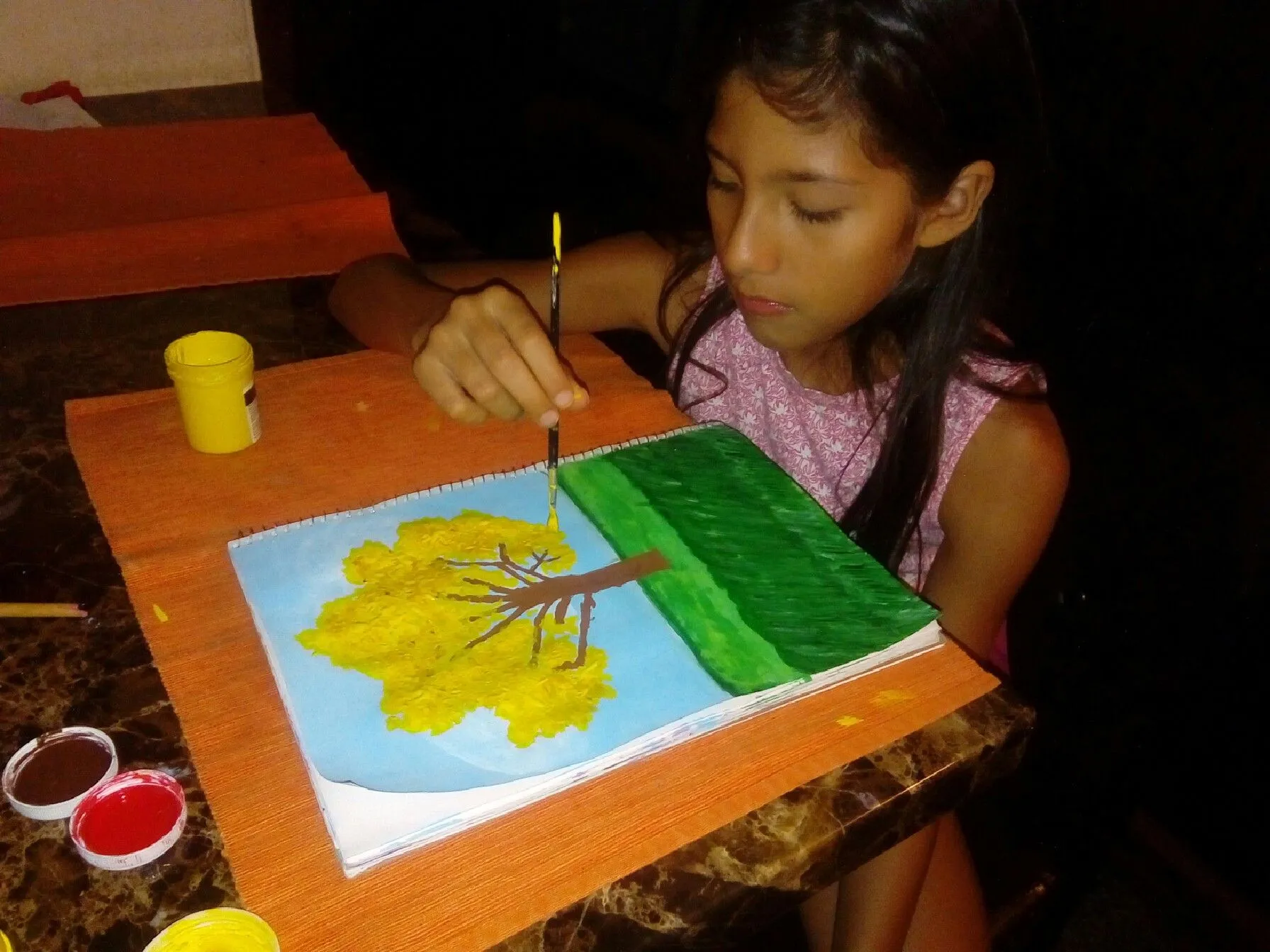 Pintando El Aragüaney - Árbol Nacional de mi país Venezuela. — Steemit Pintando El Aragüaney - Árbol Nacional de mi país Venezuela. — Steemit