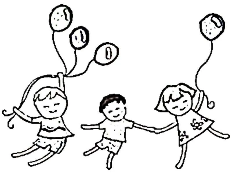 Pintando y coloreando dibujos de niños Pintando y coloreando dibujos de niños