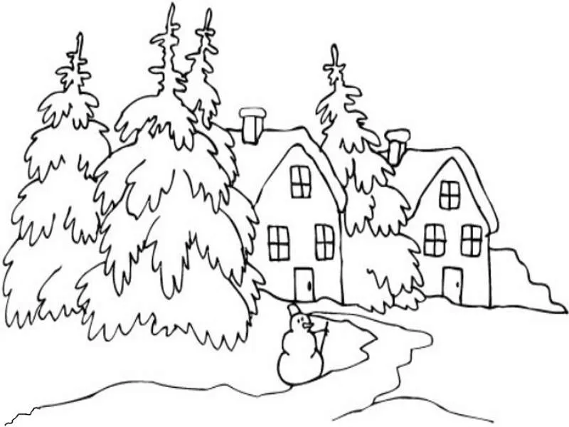 Pintando y coloreando dibujos de paisajes