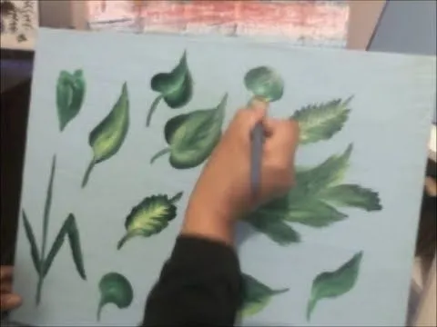 pintando hojas artemania por artemaria - YouTube