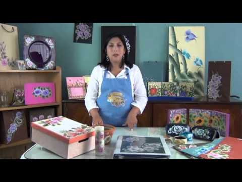 Como pintar en acrílico con técnica americana - Cuadro de rosas ... Como pintar en acrílico con técnica americana - Cuadro de rosas ...