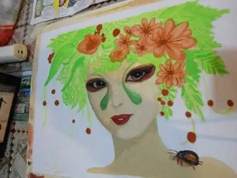 como pintar con acuarela un dibujo - YouTube