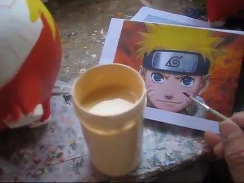 Como pintar alcancía marranos en cerámica "Naruto" parte 2 final ... Como pintar alcancía marranos en cerámica "Naruto" parte 2 final ...