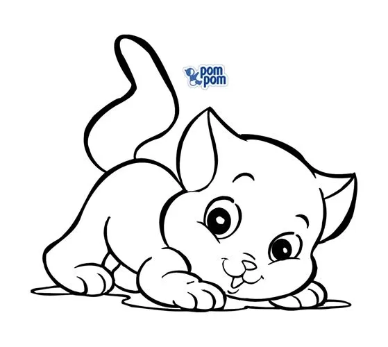 Gatitos bebé para colorear - Imagui