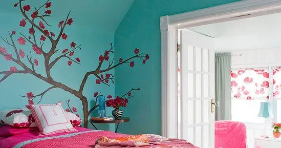 Arboles pintados en habitaciones - Imagui