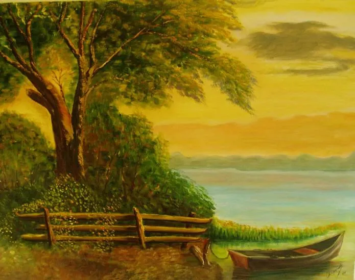 Arbol con barca Amparo Becerra Castro - Artelista.com