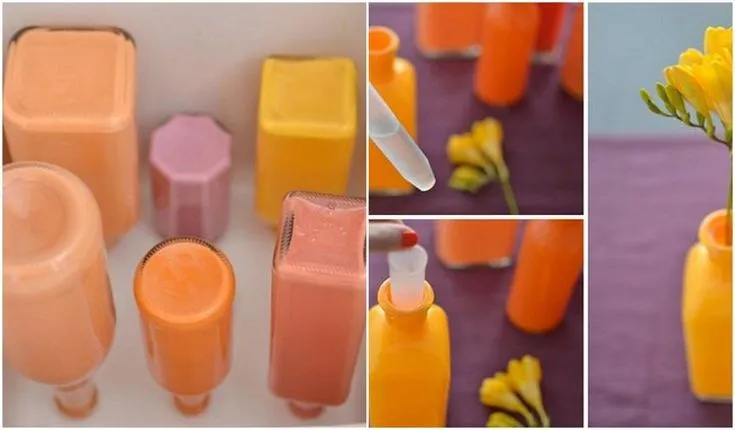 pintar botellas de vidrio 26 | Utilisima | Pinterest