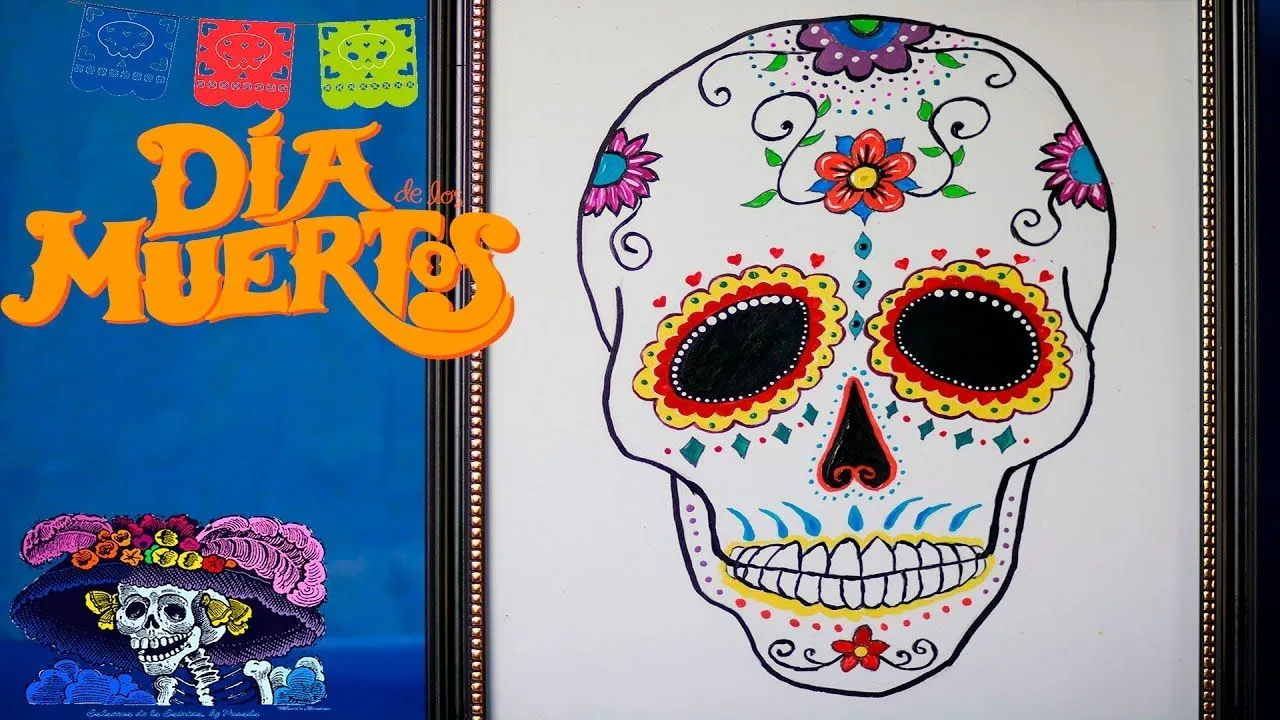 COMO PINTAR UNA CALAVERA DE DIA DE MUERTOS - YouTube COMO PINTAR UNA CALAVERA DE DIA DE MUERTOS - YouTube