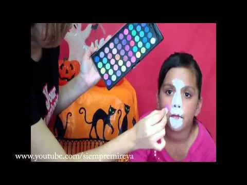 como pintar la cara como una conejita - YouTube