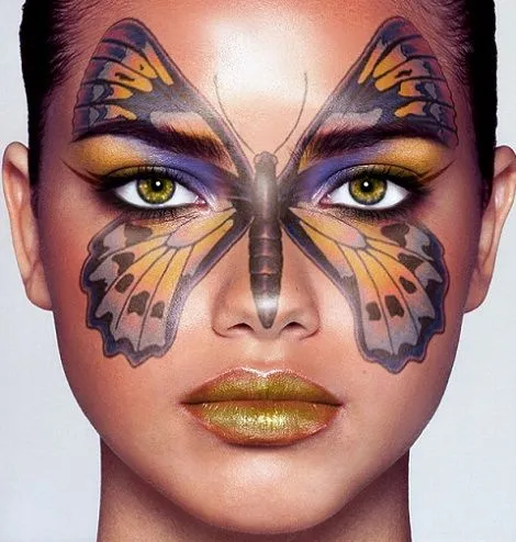 Maquillaje de fantasia mariposa niñas - Imagui