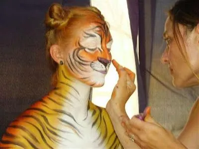 Pintar cara de tigre - Imagui
