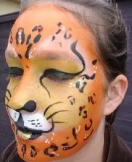 Como pintar una cara de tigre - Imagui