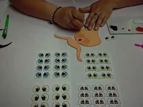 Como pintar Caritas Facil en Foami, Goma Eva, Microporoso (4ta ...