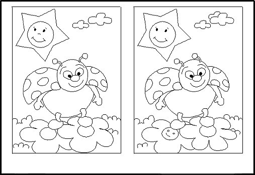 Dibujos de diferencias para colorear - Imagui