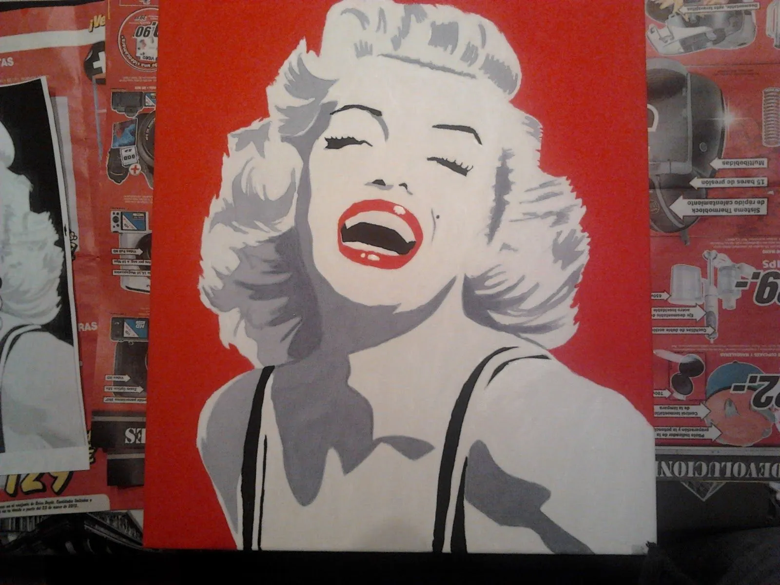 COMO PINTAR UN CUADRO POP ART DE MARILYN MONROE | COMO PINTAR UN ...