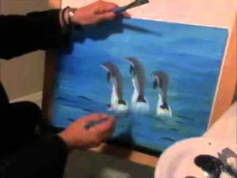 como pintar delfines facilito artemania por artemaria - YouTube