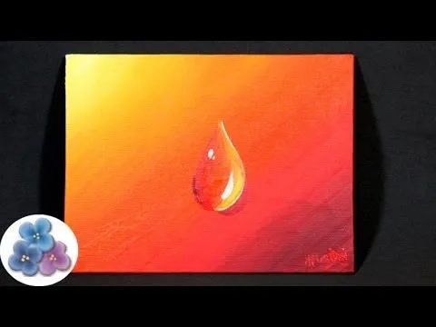 Como Pintar una Gota de Agua *Oil Painting* DIY Pintura al Oleo ...