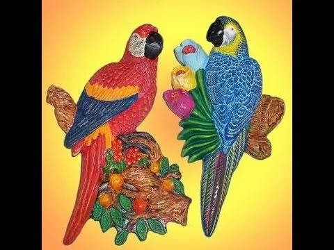 Como Pintar Guacamaya en Ceramica 2° parte - YouTube Como Pintar Guacamaya en Ceramica 2° parte - YouTube