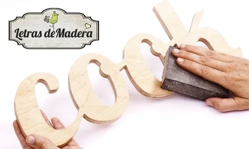 Como pintar letras de madera | Decoideas.Net Como pintar letras de madera | Decoideas.Net