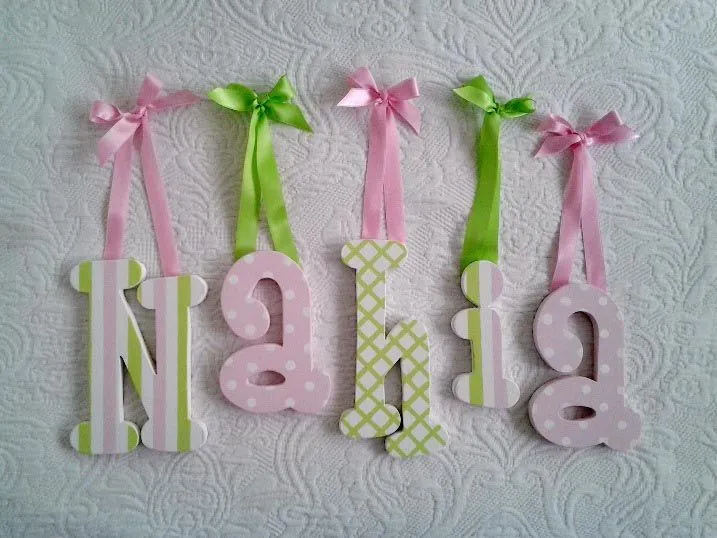 Habitación infantil con letras de madera | Cositas Con Encanto Habitación infantil con letras de madera | Cositas Con Encanto
