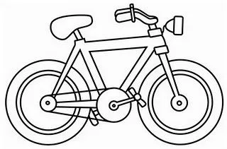 Bicicleta para colorear