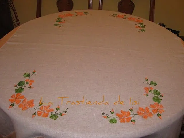Como pintar un mantel en tela - Imagui