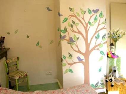 Cómo pintar un mural infantil - Decoracion - EstiloPeques Cómo pintar un mural infantil - Decoracion - EstiloPeques